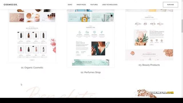 Cosmecos Cosmetics and Perfumes WordPress Theme beauty shop cosmetic Sayaka смотреть онлайн
