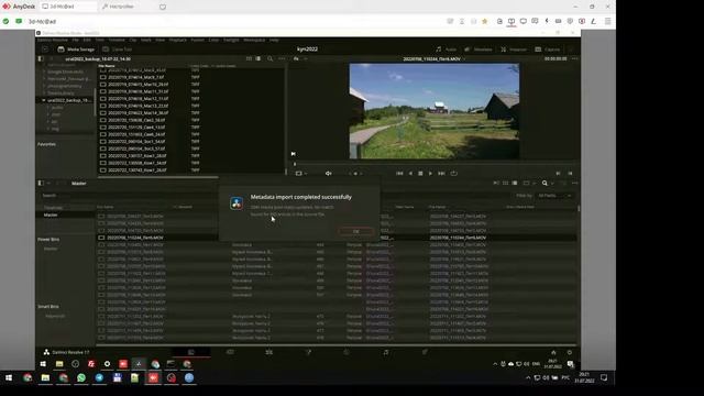 Импорт описей файлов в Davinci Resolve 17 | Import Metadata смотреть онлайн