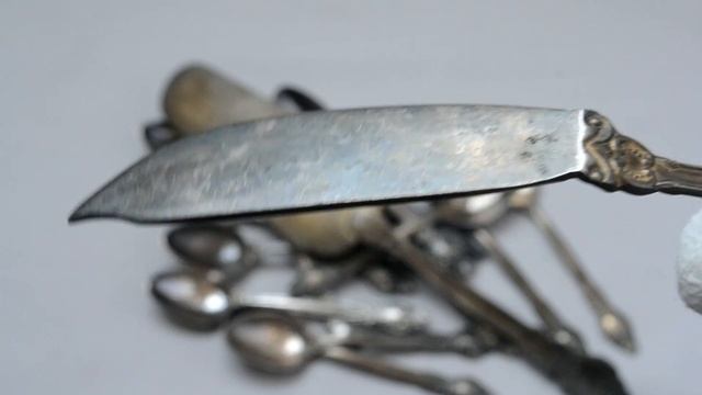 Мельхиор. Столовые приборы " Троянда " РОЗА . смотреть онлайн