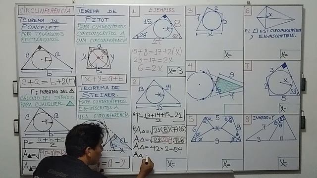 TEORÍA(PARTE4): CIRCUNFERENCIA-TEOREMA D PONCELET-TEOREMA D PITOT-TEOREMA D STEINER-EJEMPLOS RESUEL смотреть онлайн