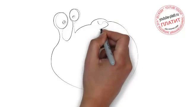 Как нарисовать тупую улитку карандашом смотреть онлайн