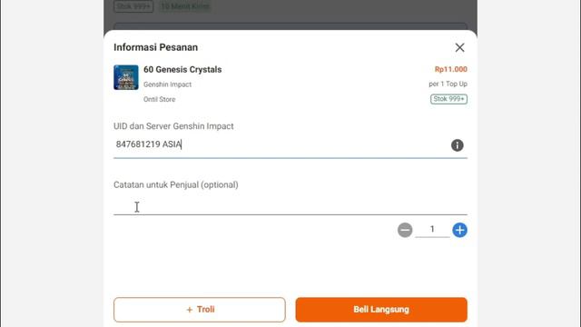 CARA TOPUP GENESIS CRYSTALS GENSHIN IMPACT ITEMKU MUDAH CEPAT смотреть онлайн