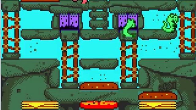 The Flintstones Burgertime In Bedrock - Game Boy Color Nintendo - emulador emuGB 1.0 - Windows 7 смотреть онлайн