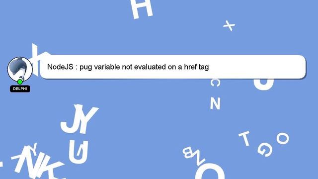 NodeJS : pug variable not evaluated on a href tag смотреть онлайн
