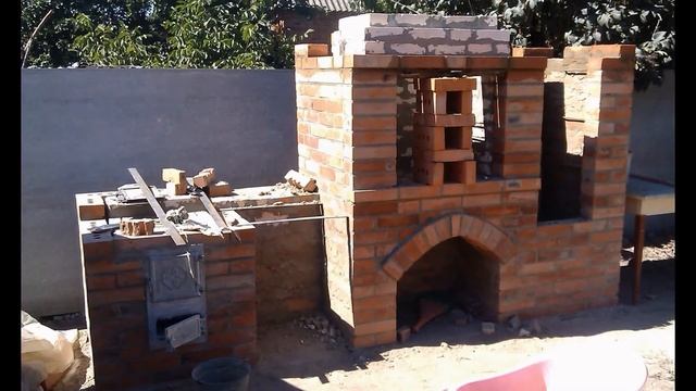 Мангал-барбекю с кирпича своими руками смотреть онлайн