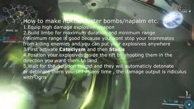 Warframe How to make nukes/airstrikes with Limbo смотреть онлайн