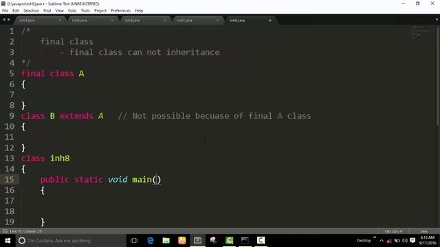 How to use Final Class in Java Program смотреть онлайн
