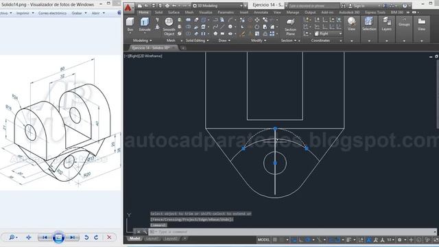 AutoCAD 3D - Ejercicio 14 смотреть онлайн