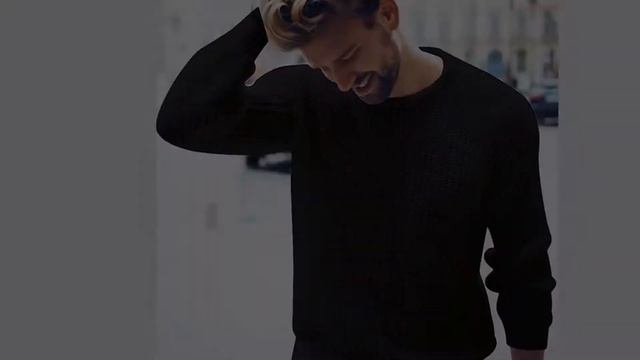 Мужская мода 2020 хлопковый свитер пуловер повседневный джемп смотреть онлайн