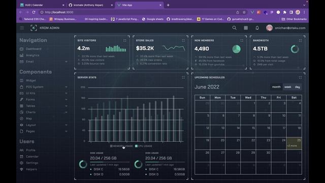 Passion Project Eight - Vue3 Vite Dashboard смотреть онлайн