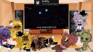 FNAF 1 (+Garvey, PitTrap and Ft. Freddy) | Reacts to | Into The Pit |Count The Ways