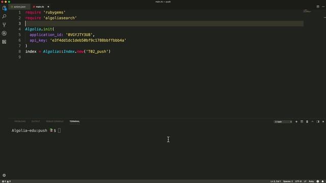 Algolia Build 101 - Push data - for ruby developers смотреть онлайн