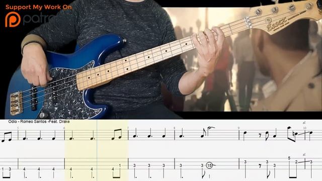Romeo Santos - Odio Feat. Drake Bajo Electrico BACHATA смотреть онлайн