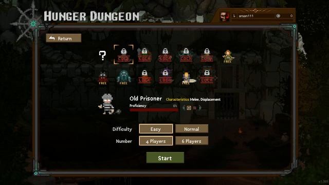 Hunger Dungeon : Обзор игры (Первый взгляд) Пиксельная RPG смотреть онлайн