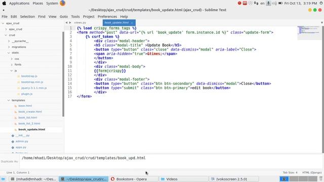 09 CRUD system using Django & Ajax Delete смотреть онлайн