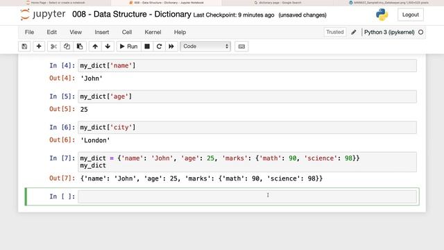 081 - Accessing Value by Key in Python Dictionary смотреть онлайн