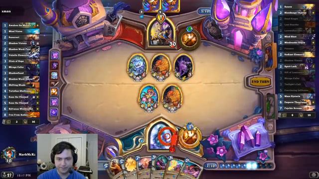 A Mind Blowing OTK! Mindrender Illucia Lorewalker Cho Combo! | Hearthstone смотреть онлайн