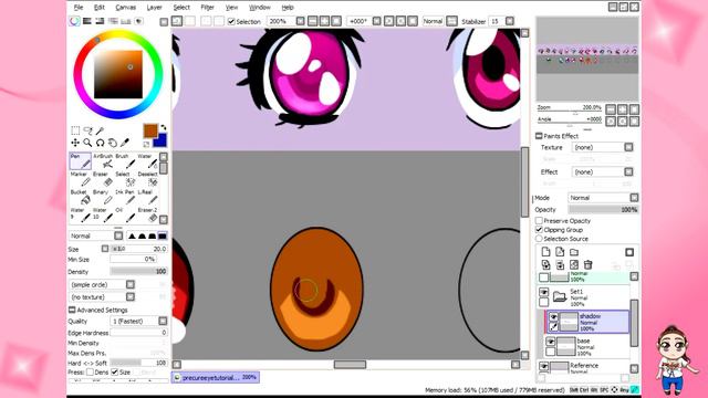[Tutorial] Coloring eyes - Precure Style смотреть онлайн