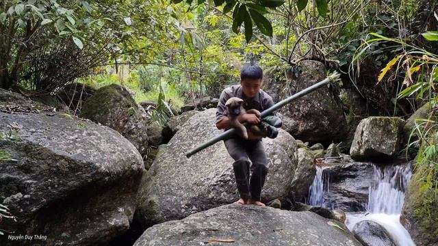 Opposite Masked Guys In Midnight, Building Survival Shelter In Wild / Survive Alone, Living Off Gri