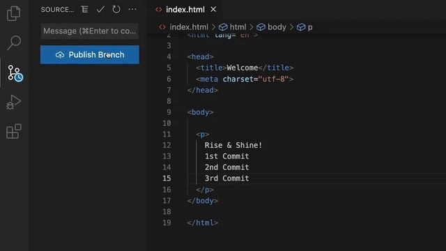 Git-Commit - Фиксации в Visual Studio Code. смотреть онлайн