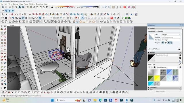 #how TO CREATE RECTANGLE LIGHT | SKETCH UP | VRAY 6 | SETTING RENDERING | TUTORIAL смотреть онлайн