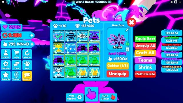 ВСЕ СЕКРЕТКИ NEON WORLD В REBIRTH CHAMPIONS X В РОБЛОКС! ROBLOX смотреть онлайн