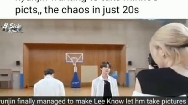 Minho (Lee Know) screaming Ice Cream and Hyunjin just wanting to take a picture of Minho (lee Know)