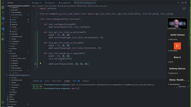 101623 COSC 1336 Python Lists parameters, return values, and list within a list смотреть онлайн