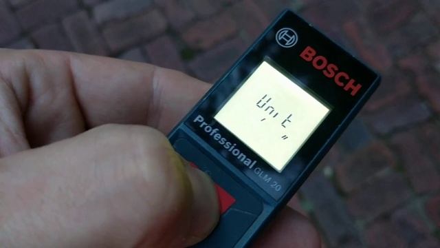 Bosch GLM 20 - How to Change Units of Measurement смотреть онлайн
