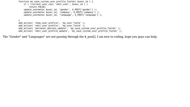 Wordpress: How to add checkbox and radio button in Profile Page? смотреть онлайн