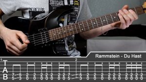 DU HAST на гитаре: лучший риф от Рамштайн | разбор, урок, табы