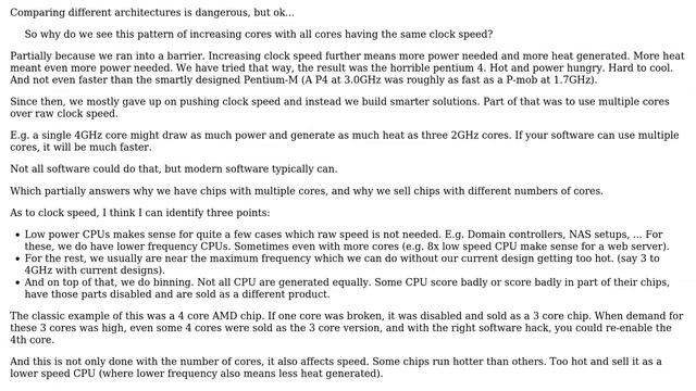 Why do we have CPUs with all the cores at the same speeds and not combinations of different speeds? смотреть онлайн