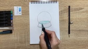 Как нарисовать сувенир карандашом и скетч маркерами | Рисунок для детей, поэтапно и легко