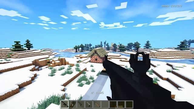 МАЙНКРАФТ ОРУЖИЕ МОД ~ КАК СДЕЛАТЬ ОРУЖИЕ И ЗАЩИТА НУБА ЗОМБИ АПОКАЛИПСИС ОБЗОР МОДА MINECRAFT MODS смотреть онлайн