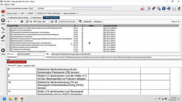 MERCEDES-BENZ WIS ASRA NET 2020.10 | PRESENTATION