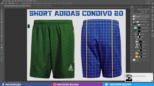 SHORT ADIDAS CONDIVO 20 - PHOTOSHOP FREE MOCKUP смотреть онлайн