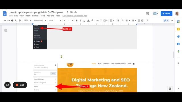 How to update your copyright date for Wordpress 2022 смотреть онлайн