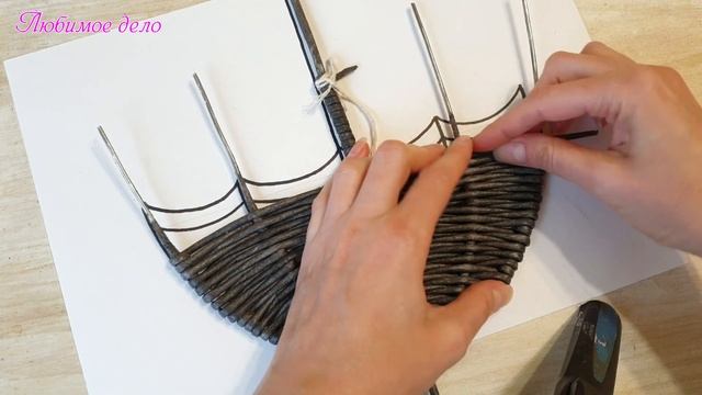 Зонт-ключница из газетных трубочек! Подробный мастер класс! смотреть онлайн