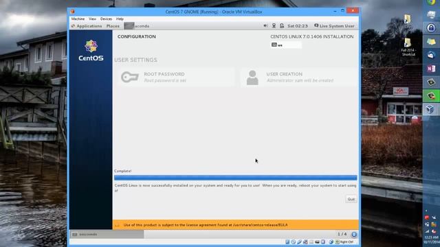 CentOS 7 VirtualBox install with guest tools HD смотреть онлайн