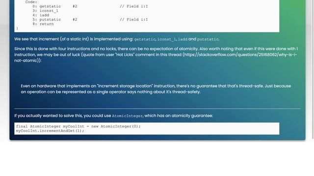 Java volatile keyword not working as expected смотреть онлайн