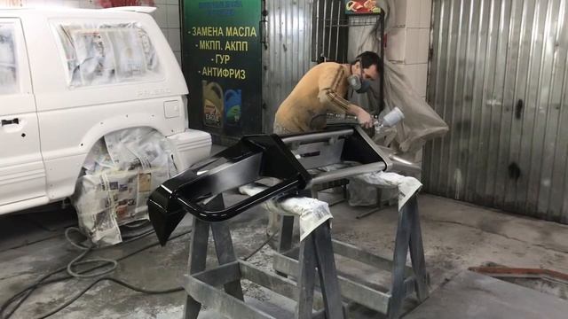 Покраска бампера в раптор смотреть онлайн