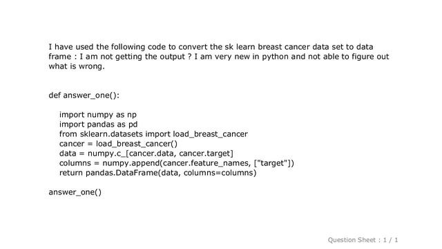 Pandas : How do I convert data from a Scikit-learn Bunch object to a Pandas DataFrame? смотреть онлайн