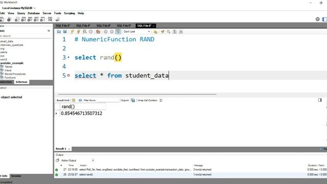 SQL Numeric Function RAND | How to return a random number or a random number within a range |#RAND( смотреть онлайн
