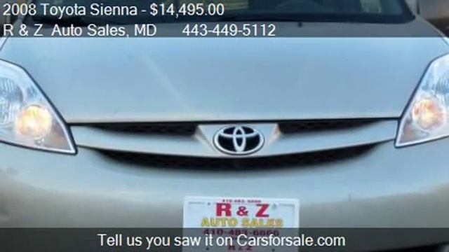 2008 Toyota Sienna mini van for sale in BALTIMORE, MD 21206 смотреть онлайн