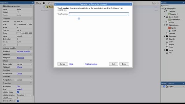 Touch (Касание) Практика | Урок №67 | Курс по Construct 3 | Разработка игр смотреть онлайн