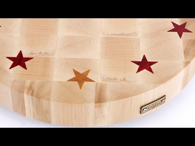 Making a "Circle of Stars" end grain cutting board смотреть онлайн