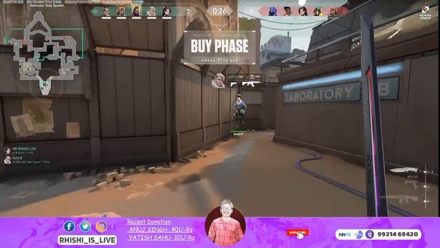 Valorant | Hindi Marathi | Rank Push | Rhishi is Live | Trending | viral | Yoru gameplay смотреть онлайн