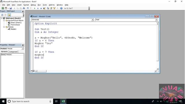 7 Msgbox In VBA смотреть онлайн