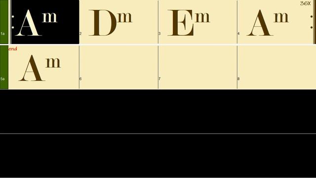 Am Dm Em Am -100bpm (Rock Style) Guitar Solo Backing Track