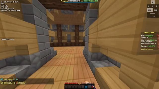 PLAYING THE FIRST GAME ON HYPIXEL!?! (Hypixel Quake Craft) смотреть онлайн